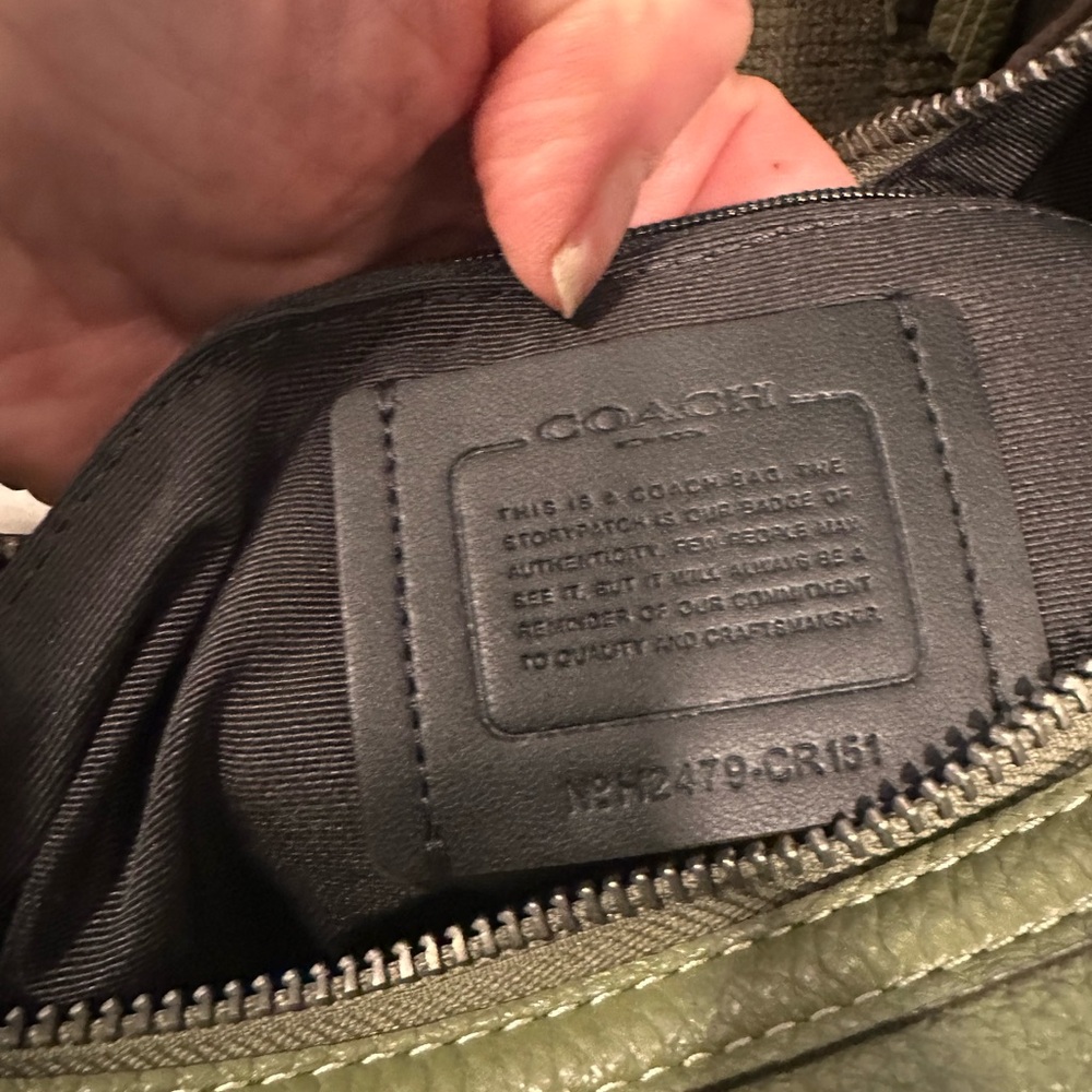 Coach olive green hobo. - Picture 5 of 6